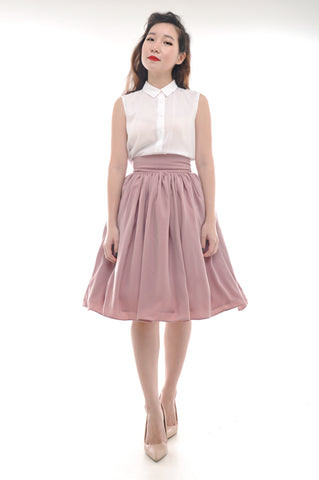 Audrey Swing Skirt In Crane