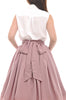 Dita Swing Skirt In Dusty Pink