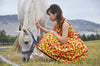 Miyuki Tea Dress in Mustard