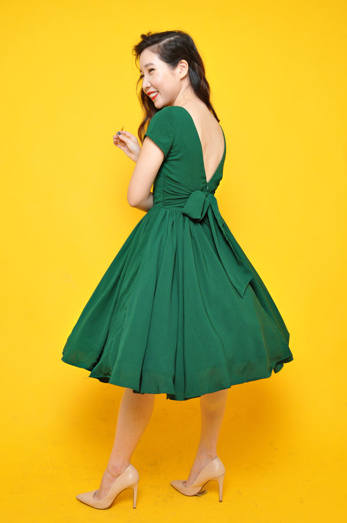 Lulu Belle Dress in Emerald – Shopbluebelle