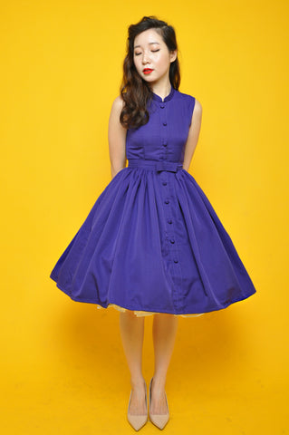 Donna Swing Dress in Ice Lemon Tea