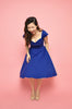 Lou Swing Dress In Cobalt