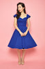 Lou Swing Dress In Cobalt