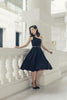 Margaret Toga Dress In Black