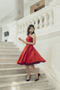 Margaret Toga Dress In Red