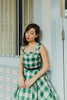 Green Gingham Swing Dress