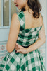 Green Gingham Swing Dress