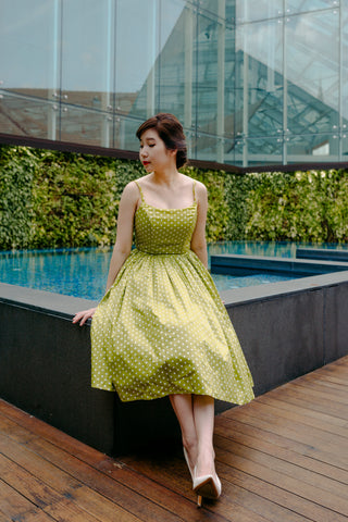 Kooi Lian Swing Dress in Yellow Floral