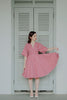 Miko Kimono Dress in Red Gingham