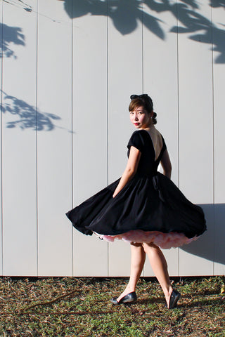 Penny Swing Dress in Blue Coral