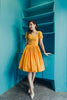 Peggy O Dress in Mustard