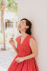 Kelly Swing Dress In Piping Hot Red