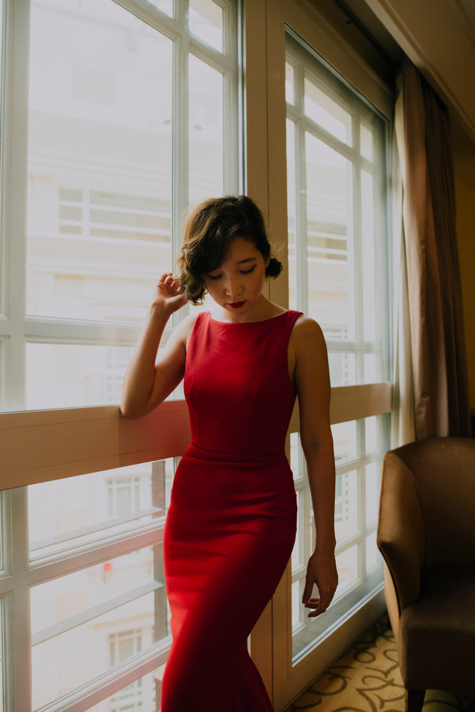 Edith Backless Gown