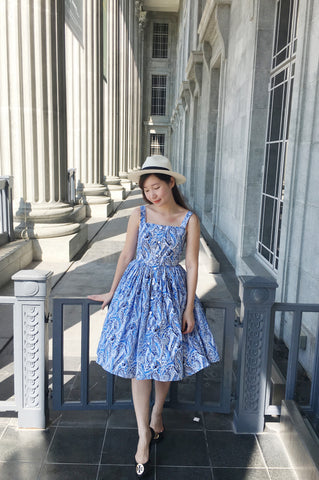 Kooi Lian Swing Dress in Yellow Floral