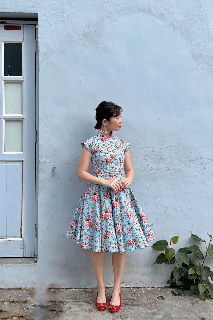 Ah Keow Swing Dress In Romantic Floral