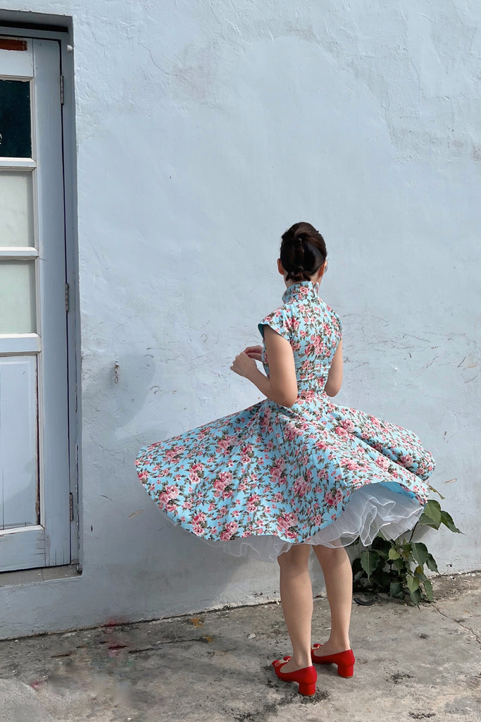 Ah Keow Swing Dress In Romantic Floral