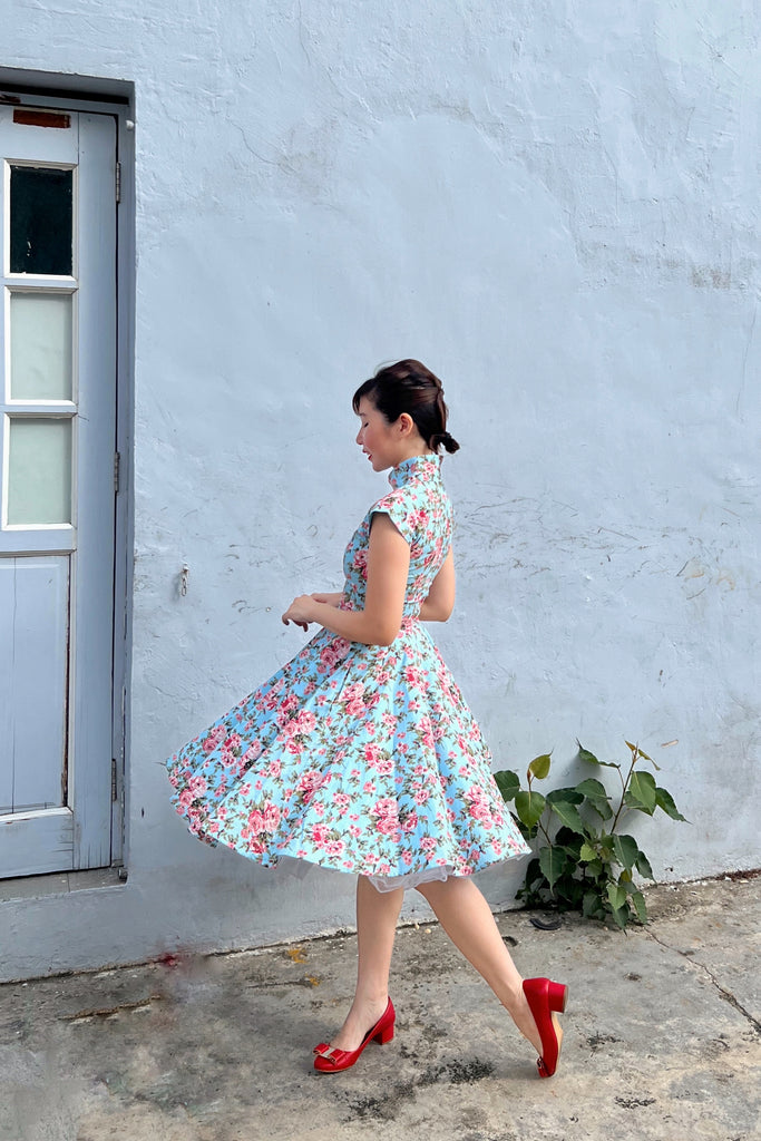 Ah Keow Swing Dress In Romantic Floral