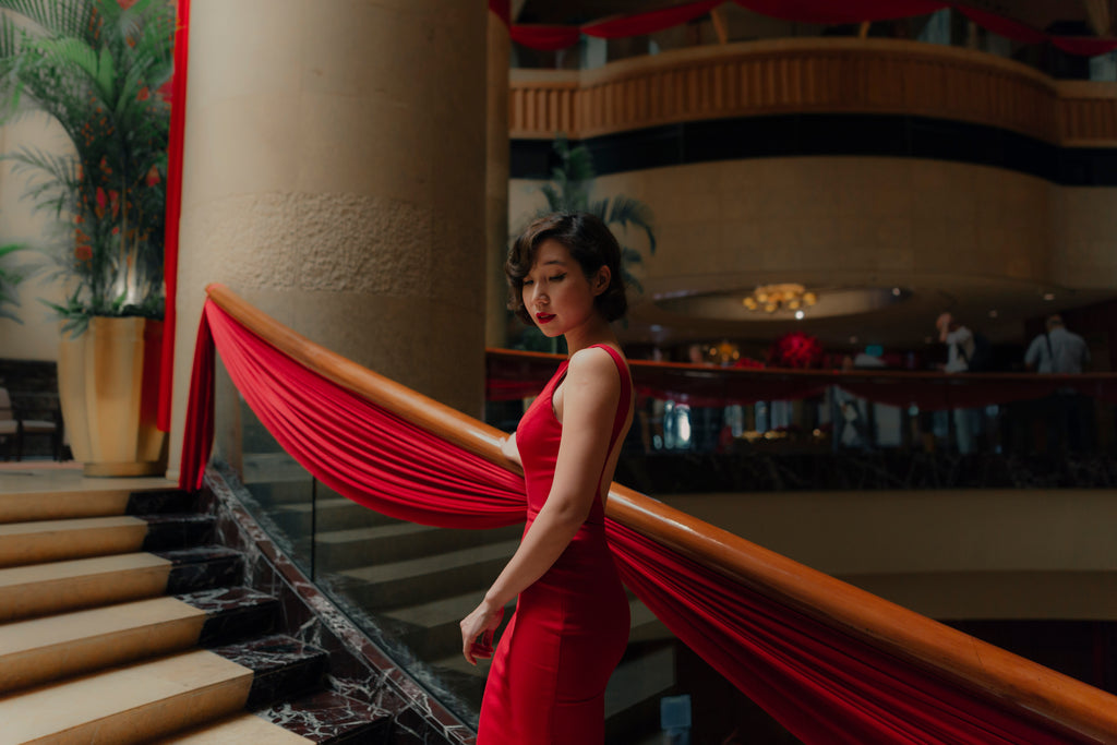 Edith Backless Gown