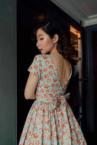 Kooi Lian Swing Dress in Yellow Floral