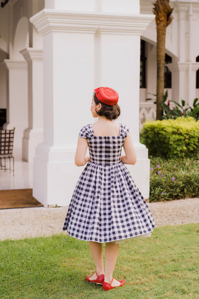 Harmon Swing Dress in Gingham