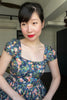 Harmon Swing Dress in Navy Conservatory