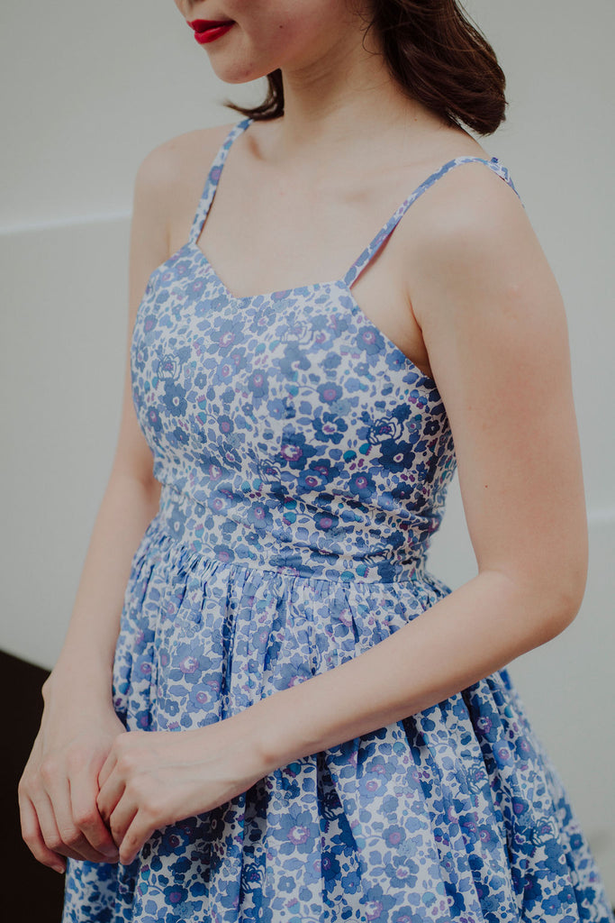 Laura Swing Dress in Betsy Blue