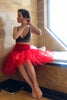 Red Tulle Slip