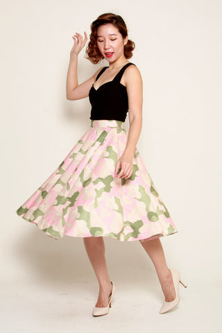 Audrey Swing Skirt In Cats