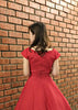 Lou Swing Dress In Red