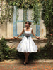 Florence Swing Dress in Gray Floral