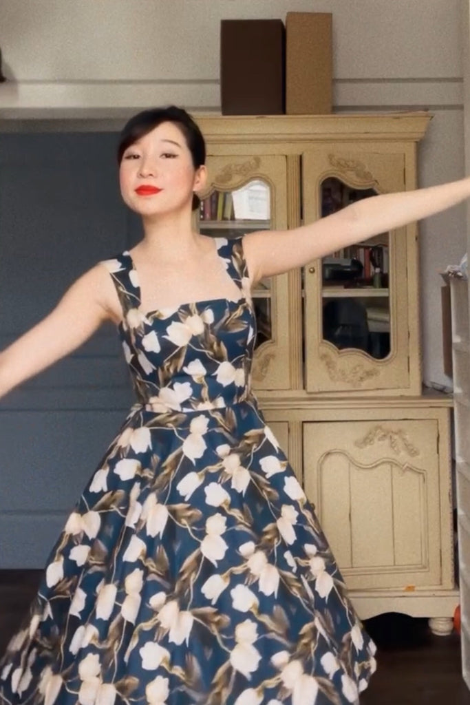 Florence Swing Dress in Tulip Linen