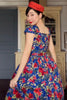 Harmon Swing Dress in Hawaiian Blue