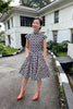 Ah Keow Swing Dress In White & Black Modern Batik