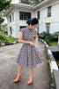 Ah Keow Swing Dress In White & Black Modern Batik