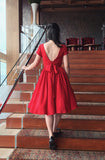 Lulu Belle Dress in Red