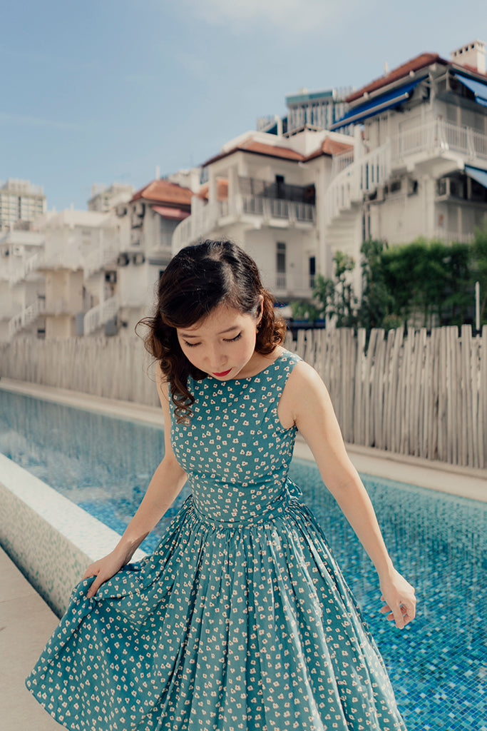 Light Blue Maiz Tea Dress