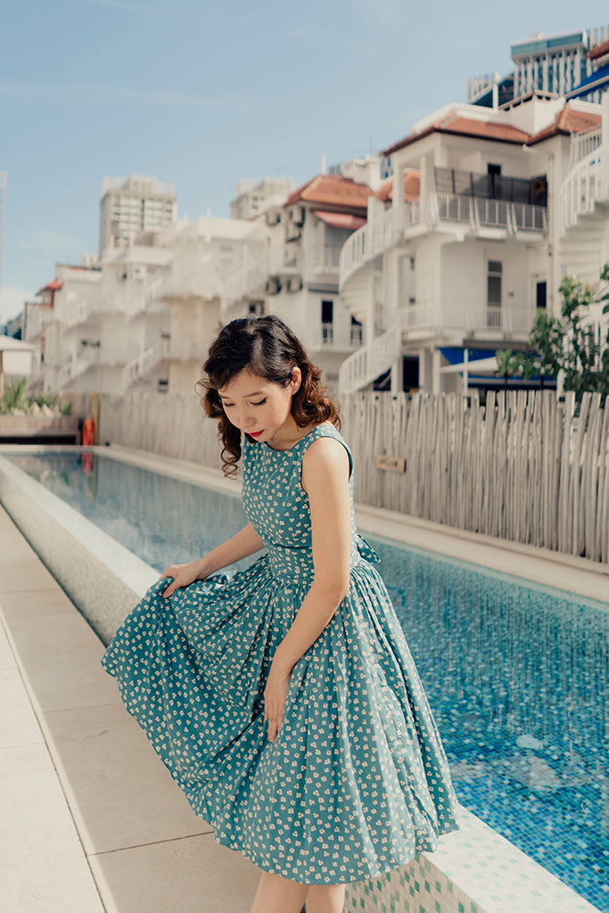 Light Blue Maiz Tea Dress