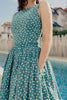 Light Blue Maiz Tea Dress