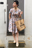 Tweedle Swing Dress in Blush Floral