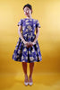 Tweedle Swing Dress in Blue Floral