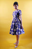 Tweedle Swing Dress in Blue Floral