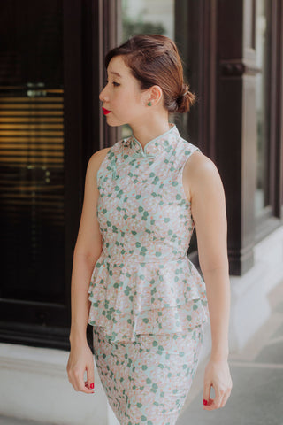 Summer Swing Dress in Navy Stripes