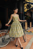 Hana Swing Dress in Green Tea Sakura