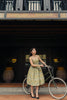 Hana Swing Dress in Green Tea Sakura